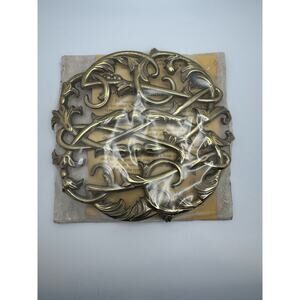 NEW Colonial Williamsburg Solid Brass Trivet Sealed Unopened Crafted in India